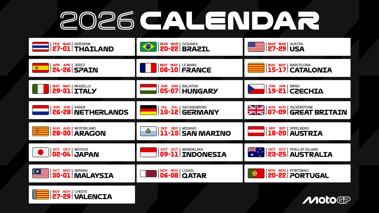 ΗΜΕΡΟΛΟΓΙΟ MotoGP 2026